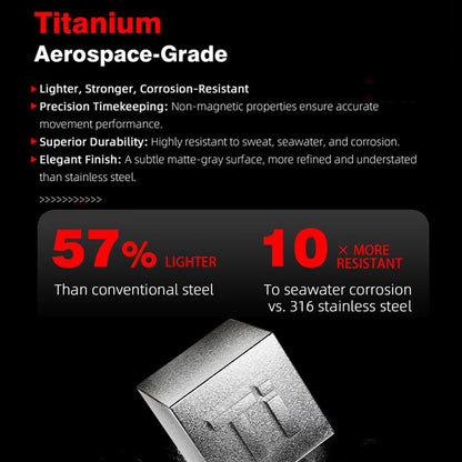 NORTH EDGE TRITON-TI Titanium Alloy Solar-powered Professional Outdoor Dive Watch