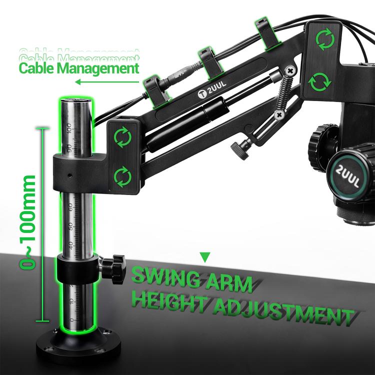2UUL MS71 Adjustable Damping Microscope Boom Arm Stand, 2UUL MS71