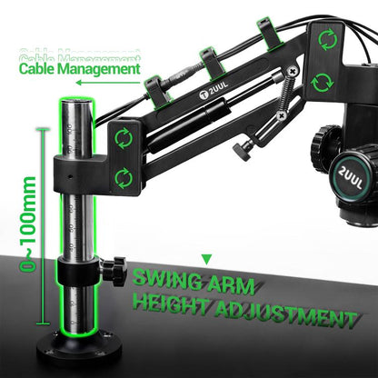 2UUL MS71 Adjustable Damping Microscope Boom Arm Stand, 2UUL MS71