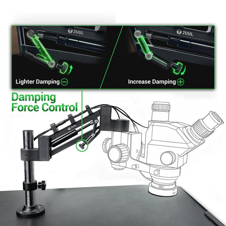 2UUL MS71 Adjustable Damping Microscope Boom Arm Stand, 2UUL MS71