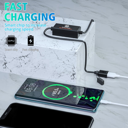 WUPP CS-1186B1 Motorcycle SAE Single USB Port Fast Charging Charger, CS-1186B1