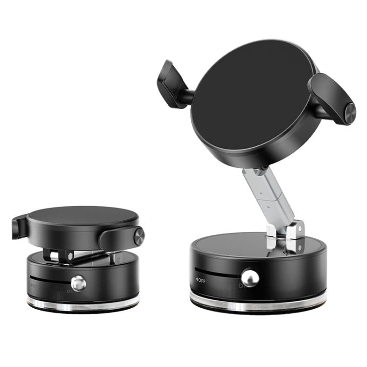 A9 Pro Foldable Clamp-type Nano Vacuum Magnetic 360-degree Rotation Car Phone Holder, A9 Pro (Black), A9 Pro (White)