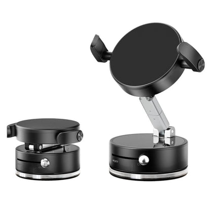 A9 Pro Foldable Clamp-type Nano Vacuum Magnetic 360-degree Rotation Car Phone Holder, A9 Pro (Black), A9 Pro (White)