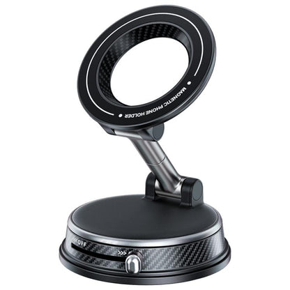 A13 Foldable Vacuum Strong Magnetic Car Phone Holder, A13 (Black), A13 (Orange), A13 (Silver)