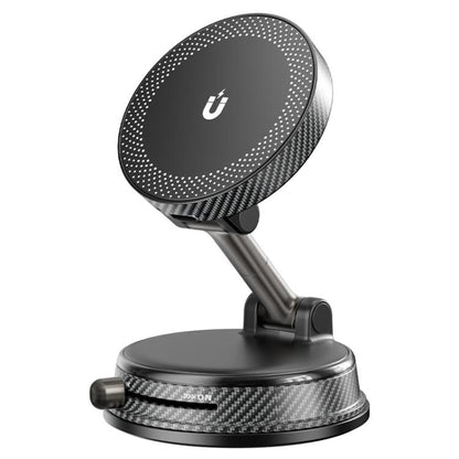 A14 Foldable Vacuum Strong Magnetic Car Wireless Charger Phone Holder, A14 (Black), A14 (Orange)