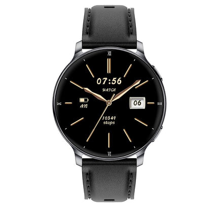 HT39 1.32 inch Ultra-thin Sports Smart Watch Supports Bluetooth Call / Heart Rate / Pressure / Sleep Monitoring, Black, Pale Gold
