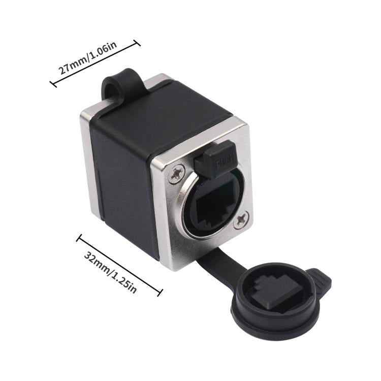 KNZ63YS RJ45 Network Cable Female to Female Short Adapter with Locking Function, KNZ63YS