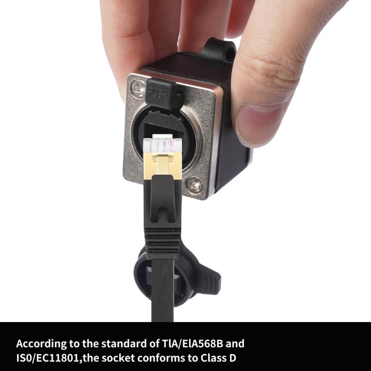 KNZ63YS RJ45 Network Cable Female to Female Short Adapter with Locking Function, KNZ63YS