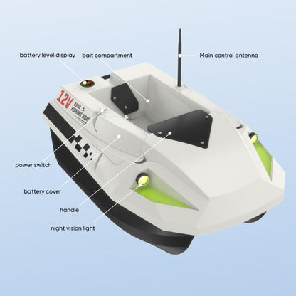 D50B GPS High Speed Smart Remote Control Fishing Bait Boat Support Dragging Net, EU Plug, US Plug, UK Plug