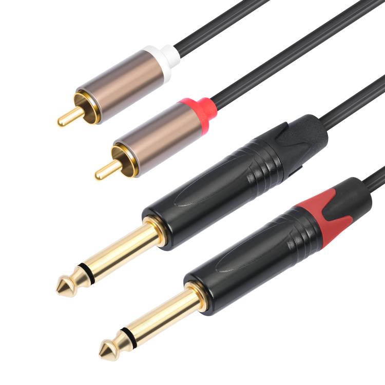 2 RCA Male to 2 XLR Female Audio Cables, 1.5m, 3m, 5m, 6m
