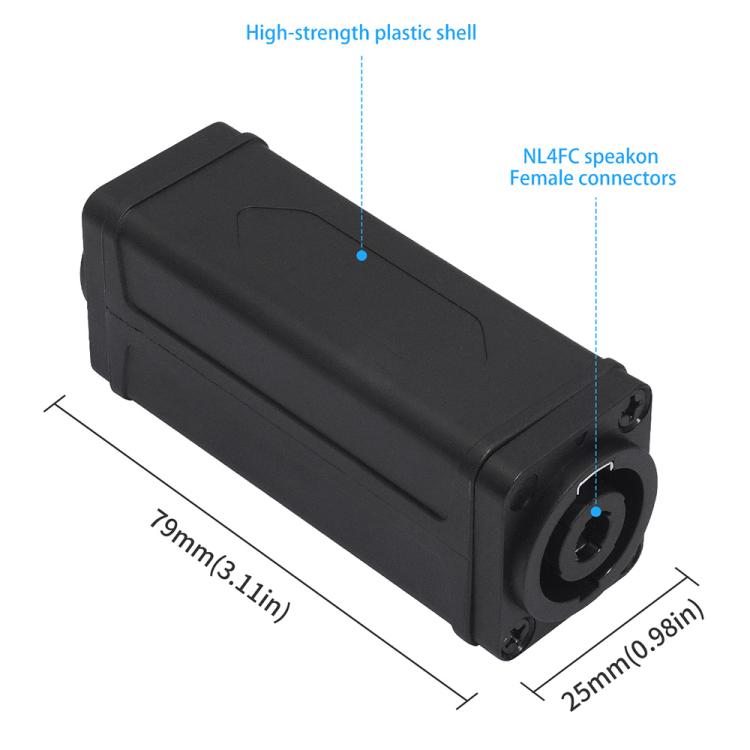 NL4FC Speakon Female to Female Speaker Connector Adapter
