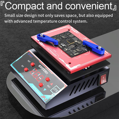 JTX JP-1 Universal Motherboard Planting Tin Degumming Laminated Preheating Platform, EU Plug, US Plug