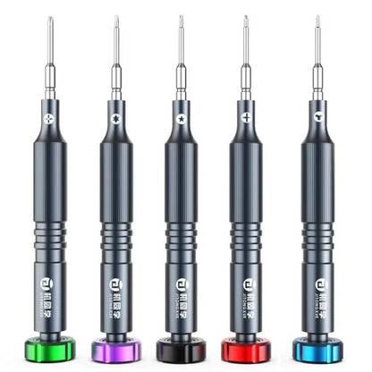JTX JT-87 Anti-Slip Super Hard S2 Steel Precision 2D Screwdriver, Y 0.6, T2, 1.5, 0.8, 2.5, 5 in 1 Set