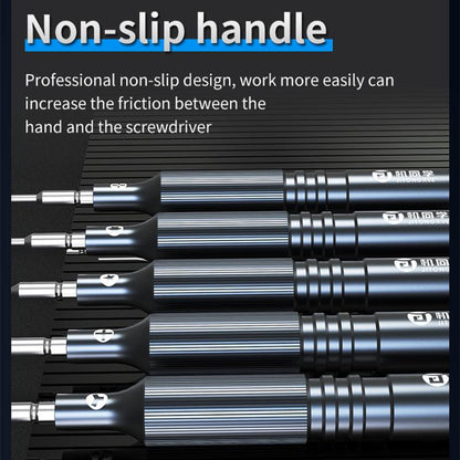 JTX JT-87 Anti-Slip Super Hard S2 Steel Precision 2D Screwdriver, Y 0.6, T2, 1.5, 0.8, 2.5, 5 in 1 Set