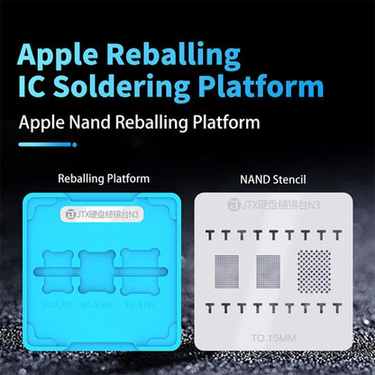 JTX N3 BGA Planting Tin Reballing Stencil Platform Set, JTX N3