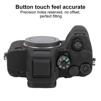 Litchi Texture Soft Silicone Protective Case, For Sony Alpha 7 V / ILCE-7M5