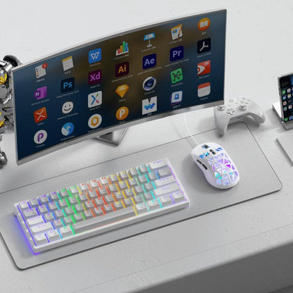 SOLAKAKA SM901 Hollow RGB Light Wired Gaming Mouse, SM901