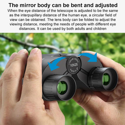 APEXEL 10 x 25 Compact Binoculars High-Power Portable Outdoor Binoculars for Bird Watching & Exploration, 10 x 25
