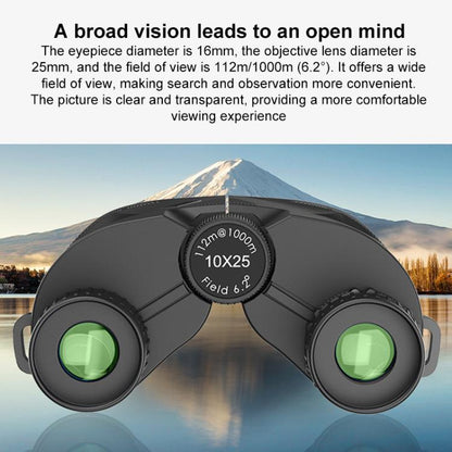 APEXEL 10 x 25 Compact Binoculars High-Power Portable Outdoor Binoculars for Bird Watching & Exploration, 10 x 25