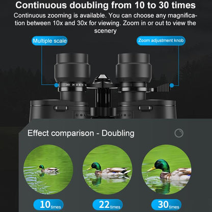 APEXEL 10-30X50 Zoom Binoculars Dual Large Eyepieces High-Definition Variable Magnification Binoculars, 10-30X50