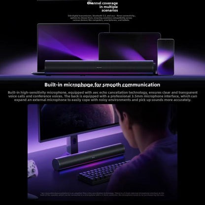 Original Xiaomi Redmi Computer Speaker 2 Pro RGB Light Desktop Stereo Soundbar