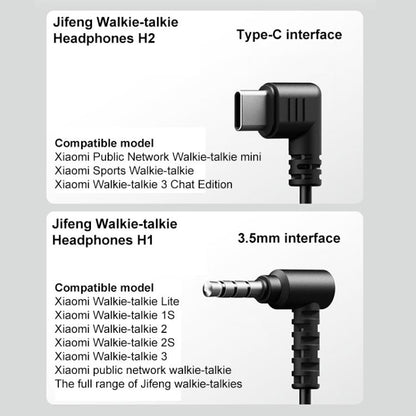 Xiaomi Youpin H1 Walkie Talkie Dedicated 3.5mm Jack Earpiece, H1