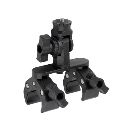 Universal Action Camera Bicycle Handlebar Double-Crab Clamp, With Adapter & Screw, Single Clamp, With Extension Rod & Adapter & Screw, With Extension Rod