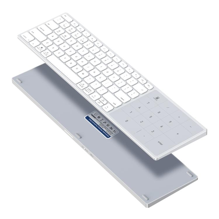 DUX DUCIS LK Pro Series Universal Dual-Mode Aluminum Alloy Wireless Keyboard With Touch Digital Panel, LK Pro Series