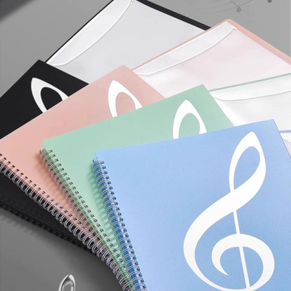 Expandable Non-reflective Piano Music Sheet Binder Folder, Black 40 Pages with Index Tabs & Pen, Blue 40 Pages with Index Tabs & Pen, Pink 40 Pages with Index Tabs & Pen, Black 60 Pages with Index Tabs & Pen, Blue 60 Pages with Index Tabs & Pen...