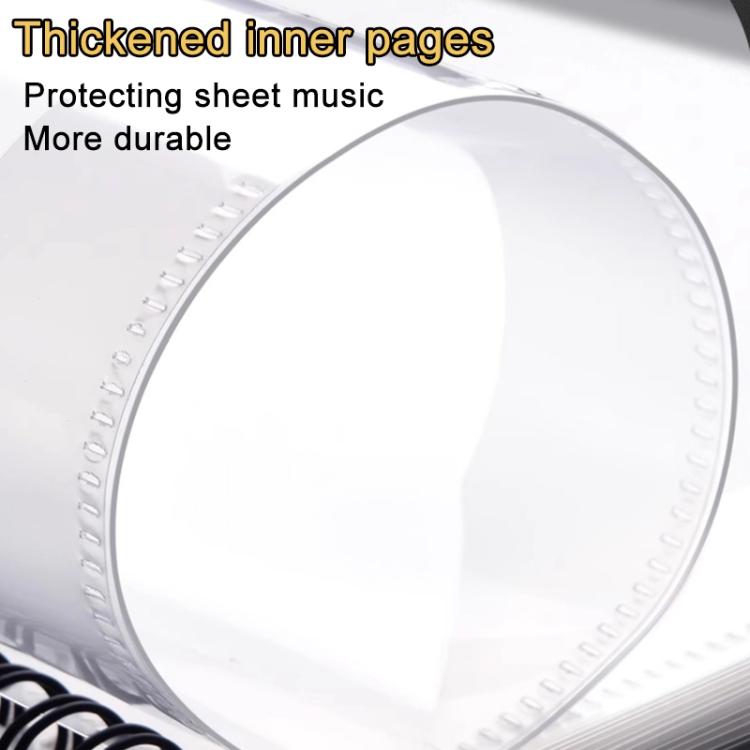 Expandable Non-reflective Piano Music Sheet Binder Folder, Black 40 Pages with Index Tabs & Pen, Blue 40 Pages with Index Tabs & Pen, Pink 40 Pages with Index Tabs & Pen, Black 60 Pages with Index Tabs & Pen, Blue 60 Pages with Index Tabs & Pen...