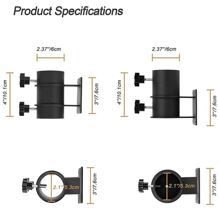 2 Pack Heavy-duty Patio Umbrella Holder Metal Outdoor Umbrella Mounting Base, FS-2467-1