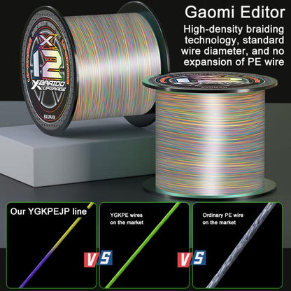 12 Strands Braided Colored PE Fishing Line Main Line Strong Horse Fish Line, 0.6# 300m, 0.8# 300m, 1.0# 300m, 1.2# 300m, 1.5# 300m, 2.0# 300m, 2.5# 300m, 3.0# 300m, 3.5# 300m, 4.0# 300m, 5.0# 300m, 6.0# 300m, 0.6# 500m, 0.8# 500m, 1.0# 500m, 1.2# 500m