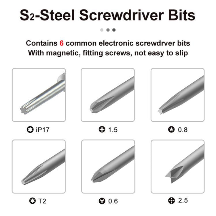BEST BST-9907 7 in 1 Torque Screwdriver Set with S2 Screwdriver Bits, BEST BST-9907