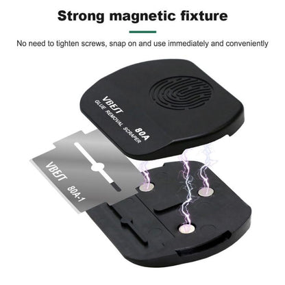BEST VBST-80A Stainless Steel Multipurpose Magnetic Double-sided Glue Removal Scraper Set, BEST VBST-80A