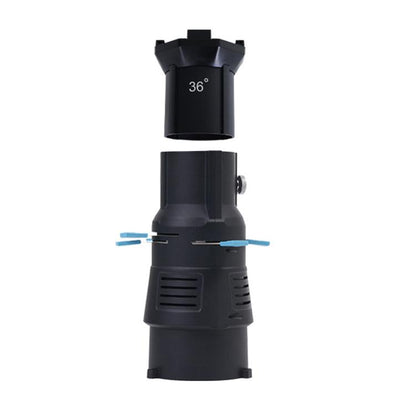 YG-90 360 Degree Rotating Bowens Mount Conical Snoot, 19 Degree Lens, 19 Degree Lens + Optical Snoot, 36 Degree Lens, 36 Degree Lens + Optical Snoot