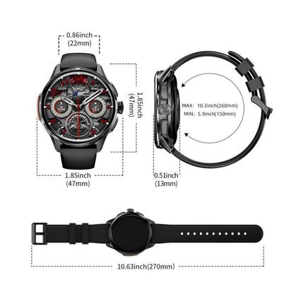 LOKMAT APPLLP 3 4G Smart Watch, 1.6 inch SC8541E Quad Core, 3GB+32GB, Android 8.1, GPS, Heart Rate