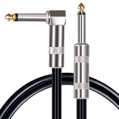 6.35mm Plug Straight to Elbow Electric Guitar Audio Cable, 3m, 5m, 10m