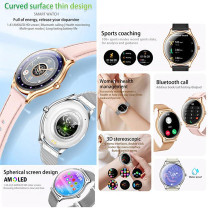 QS36 1.43-inch Smart Watch, Support Heart Rate, Blood Pressure, Blood Oxygen, Female Physiological Cycle