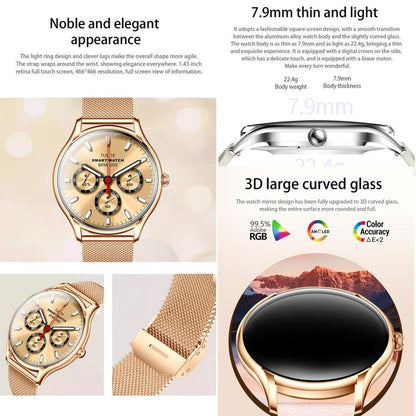 QS36 1.43-inch Smart Watch, Support Heart Rate, Blood Pressure, Blood Oxygen, Female Physiological Cycle