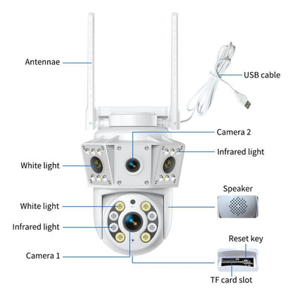 K30 1080P 3-screen Surveillance Camera, K30