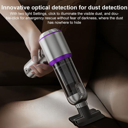 SUITU Digital Display Car Cordless High Power Brushless Vacuum Cleaner, One Touch Dustbin Emptying, Long Dust Collection Bin