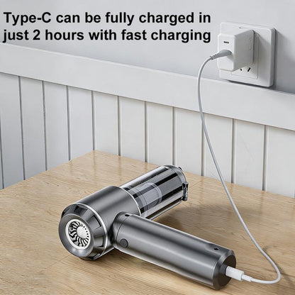 SUITU Digital Display Car Cordless High Power Brushless Vacuum Cleaner, One Touch Dustbin Emptying, Long Dust Collection Bin