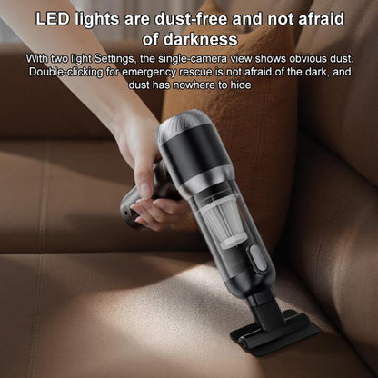 SUITU Handheld Blow Suction Combo LED Display Brushless Vacuum Cleaner, One Touch Dustbin Emptying, Long Dust Collection Bin