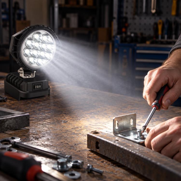 Dual USB LED Emergency Work Light, For Makita Battery Slot, 3 inch Round High Beam, 4 inch Square High Beam, 5 inch Square High and Low Beam, 8 inch Square High and Low Beam, 10 inch Square High and Low Beam