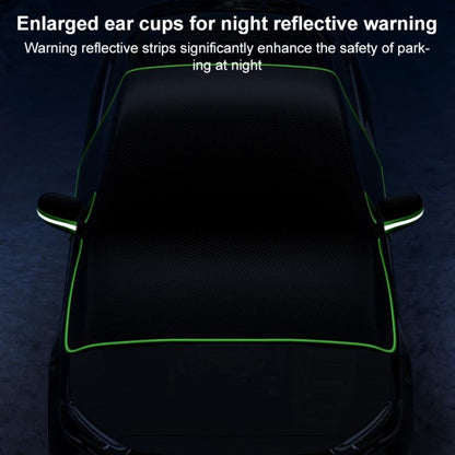 SUITU ST-3960 Universal Car Oxford Fabric Snow and Sun Protection Magnetic Front Windshield Half Cover