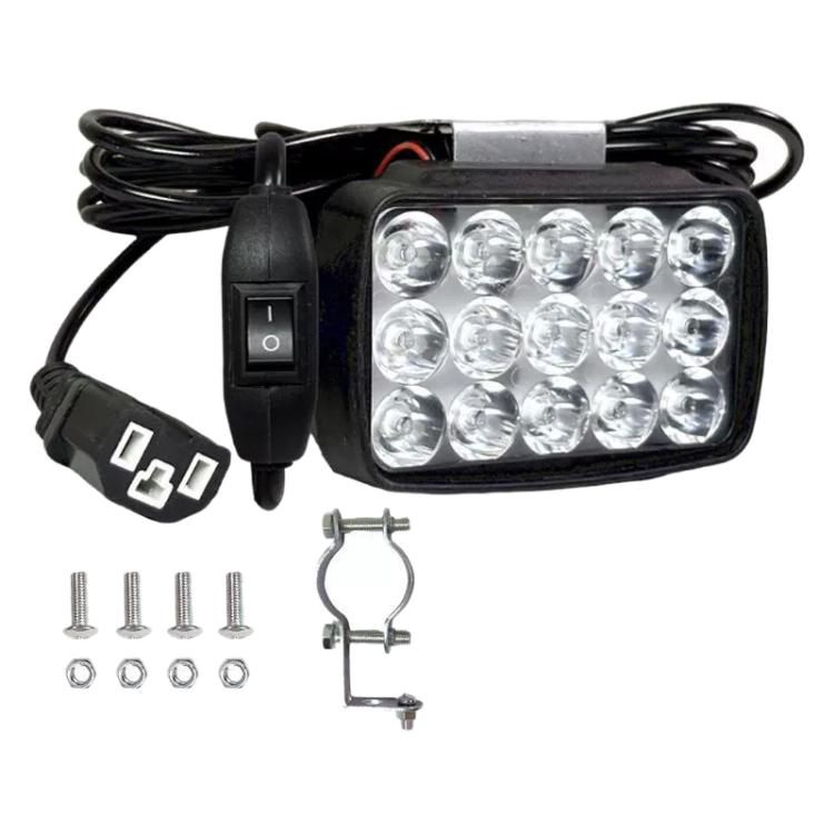 DC12-85V Motorcycle High-intensity LED Spotlight, Ultra-bright 15 LEDs + Screw, 15 LEDs + Screw + Switch + Clamp + 2.5m Plug, Ultra-bright 30 LEDs + Screw, 30 LEDs + Screw + Switch + Clamp + 2.5m Plug, Ultra-bright 36 LEDs + Screw