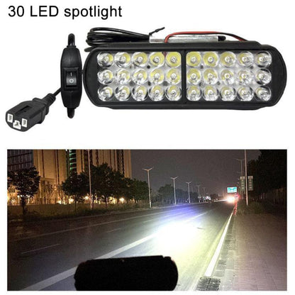 DC12-85V Motorcycle High-intensity LED Spotlight, Ultra-bright 15 LEDs + Screw, 15 LEDs + Screw + Switch + Clamp + 2.5m Plug, Ultra-bright 30 LEDs + Screw, 30 LEDs + Screw + Switch + Clamp + 2.5m Plug, Ultra-bright 36 LEDs + Screw