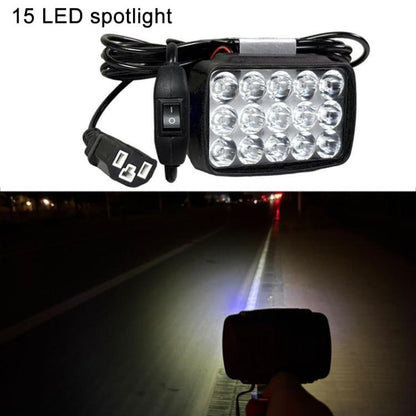 DC12-85V Motorcycle High-intensity LED Spotlight, Ultra-bright 15 LEDs + Screw, 15 LEDs + Screw + Switch + Clamp + 2.5m Plug, Ultra-bright 30 LEDs + Screw, 30 LEDs + Screw + Switch + Clamp + 2.5m Plug, Ultra-bright 36 LEDs + Screw
