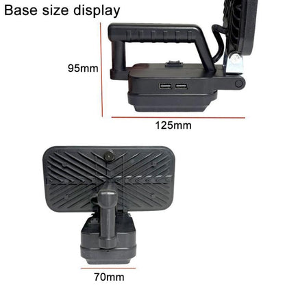 Outdoor Portable Dual USB LED Emergency Work Light, For Dayi Battery Slot, 3 inch Square High Beam, 4 inch Square High and Low Beam, 5 inch Square High and Low Beam, 8 inch Square High and Low Beam