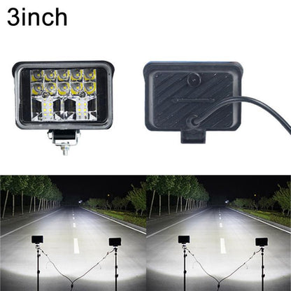 DC 12V-80V LED Super Bright Headlight Beam Driving Light for Electric Vehicle, Tractor, ATV/UTV, 15-LEDs Single Light, 3 inch 18-LEDs Single Light, 4 inch 30-LEDs High Low Light, 5 inch 48-LEDs High Low Light, 7 inch 57-LEDs High Low Light